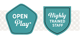 Open play and highly trained staff